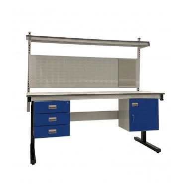 KIT D: Electric Height Adjustable Workbench - Laminate Top