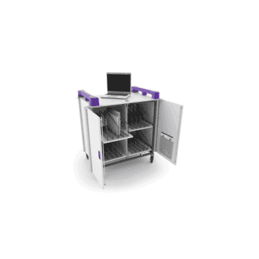 LapCabby 16 port laptop trolley - vertical storage