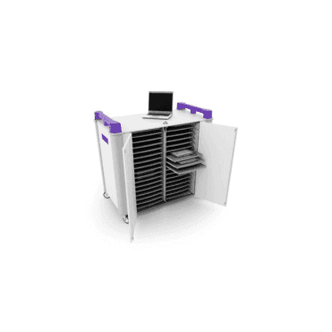 LapCabby 32 port laptop trolley - horizontal storage
