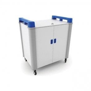 LapCabby 32 port laptop trolley - vertical storage W1020 x D703 x H1115mm
