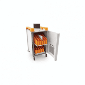 20 port mixed device trolley - vertical storage Suitable for tablets/chromebooks/ laptops. W616 x D703 x H1115mm
