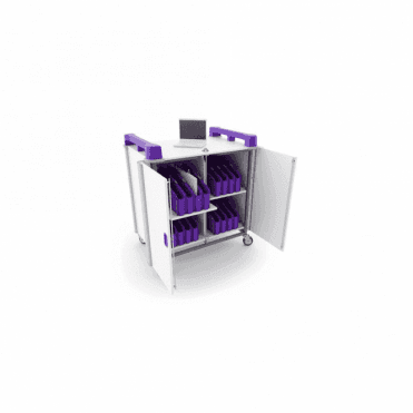 LapCabby Mini 32V - 32 port mixed device trolley - vertical storage