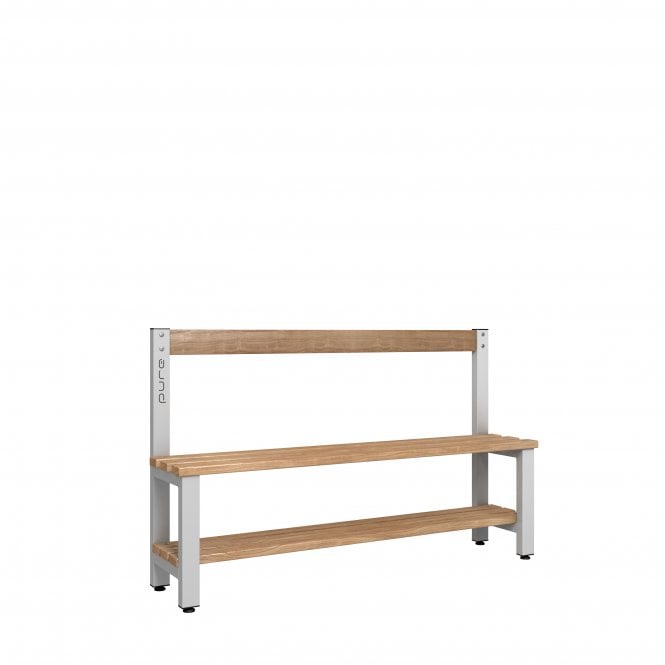 Low Bench with Back Rest - Single Sided - Base Shelf Included