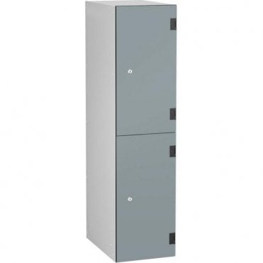 Low Two Compartment Solid Grade Laminate Door Locker