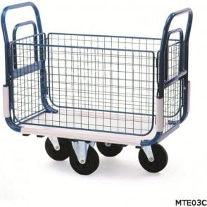 Mail Platform Trolley with Side/End Panels Width610 x Depth1200 x Height1070mm