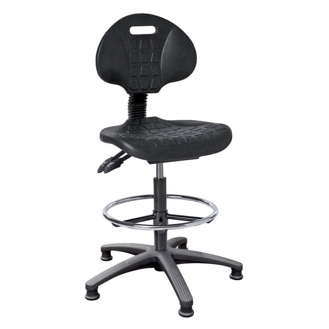 Medium back draughtsman chair - Black