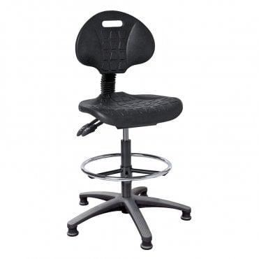 Medium back draughtsman chair - Black