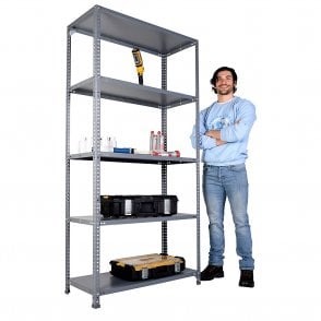 MEGA 40 Shelving H2000 x W1000 x D400mm 5 Shelf Level 100kg UDL