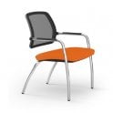 Mesh back chair - Chrome 4-leg frame - Seat Depth 470mm - Seat Width 500mm