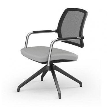 Mesh back chair - Chrome swivel frame