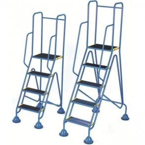 Mobile Steps - Weight Reactive Dome Inset Castors