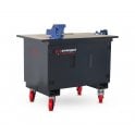 Mobile Tuffbench with vices fitted – External W1290xD805xH1080 - Internal W915xD640xH515 – Weight 125kg