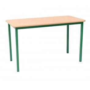 National School Table Size E W1200xD600xH700mm - Green