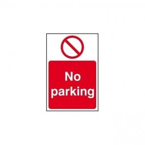 No Parking Sign 600 x 400mm - Rigid Plastic