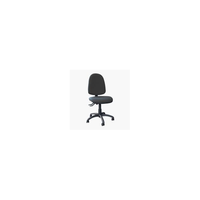 OC9 - High back operator chair without arms - Charcoal fabric - Seat Width: 480mm - Seat Depth 460mm - Seat Height: 465-495mm