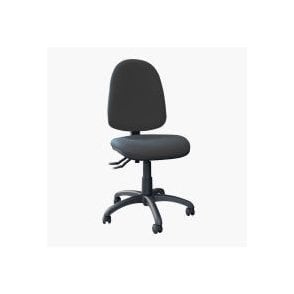 OC9 - High back operator chair without arms - Charcoal fabric - Seat Width: 480mm - Seat Depth 460mm - Seat Height: 465-495mm