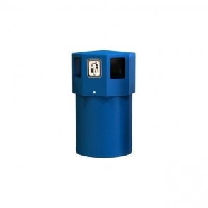 70 Litre Octaplus Midi Litter Bin Height950 x Diameter445mm - YELLOW