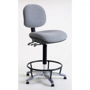 Office High Chair, Heavy Duty 25 stone / 160kg user Height adjustment 650-830mm