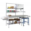 Pack Tek Dual Workbench Kit 2 - H.840-1100 W.2100 D.750 - Laminate Worktop