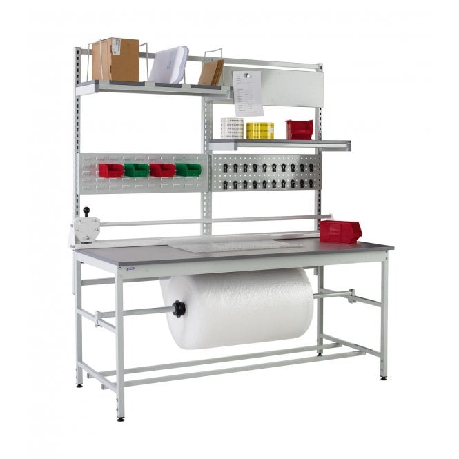 Pack Tek Individual Workbench Kit 1 - H.840-1100 W.1500 D.750 - Laminate Worktop