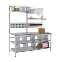 Pack Tek Individual Workbench Kit 2 - H.840-1100 W.1200 D.750 - Laminate Worktop