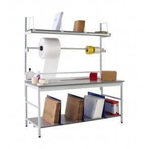 Pack Tek Individual Workbench Kit 3 - H.840-1100 W.1800 D.750 - Laminate Worktop