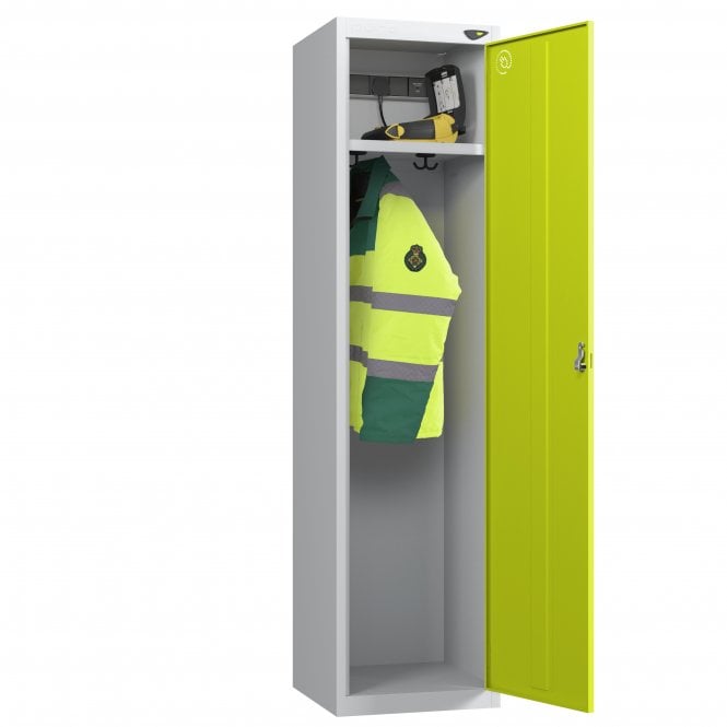 Paramedic Locker - 1 Door - Charging - 3 Pin Sockets - Flat Top - H1800 x W450 x D550mm