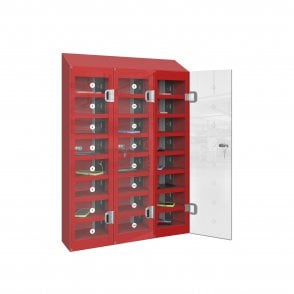 PhoneSafe Locker – 24 Compartment – Charging – USB Sockets – Sloped Top – H1080 x W750 x D180mm