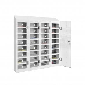 PhoneSafe Locker – 32 Compartment – Charging – USB Sockets – Sloped Top – H1080 x W1000 x D180mm