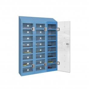 PhoneSafe Locker – 24 Compartment – Non-Charging – Sloped Top – H1080 x W750 x D180mm
