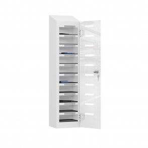 PhoneSafe Plus Locker – 10 Compartment – Non-Charging – Sloped Top – H1080 x W250 x D190mm