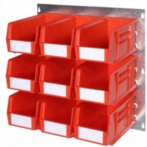 Picking Bin Wall Kit Q H500 x W500mm with 9 Bin30