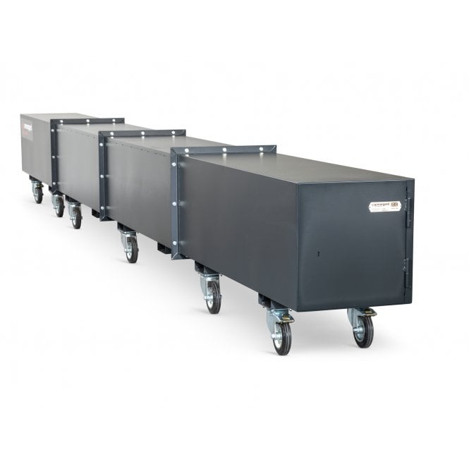 Pipestor – External W575xD6420xH815 - Internal W200xD815xH205 (Per Compartment) – Weight 256kg