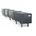 Pipestor – External W575xD6420xH815 - Internal W200xD815xH205 (Per Compartment) – Weight 256kg