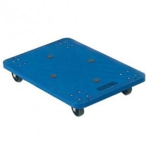Plastic Platform Dolly L600xW400xH110mm 100kg UDL BLUE