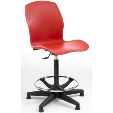 Plastic Polypropylene Shell High Chair with adjustable foot rest