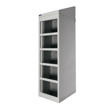 Post Box Locker 5 comp grey without doors