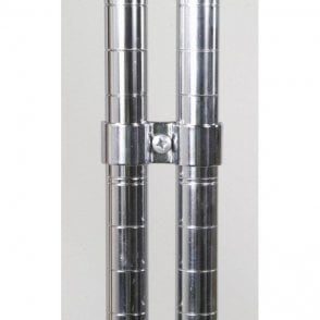 Post Clamp for Chrome Wire Shelving