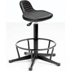 Posture Stool with Mini Back Rest, Foot Rest & Feet