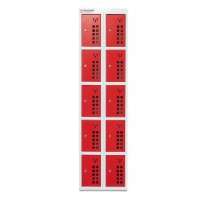 10 Compartment Powerstation – External W455xD360xH1705 - Compartment Internal W175xD310xH300 – Weight 40kg