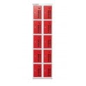 10 Compartment Powerstation – External W455xD360xH1705 - Compartment Internal W175xD310xH300 – Weight 40kg