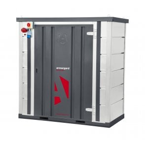 Powerstor – External W2075xD1065xH2105 - Internal W1250xD1000xH1815 – Weight 400kg