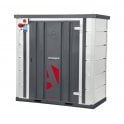 Powerstor – External W2075xD1065xH2105 - Internal W1250xD1000xH1815 – Weight 400kg