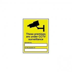 Premises Under CCTV Surveillance Sign 400 x 300mm - Self Adhesive Vinyl