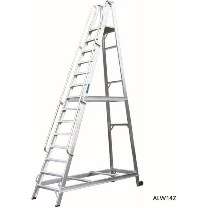 4 Step Aluminium Warehouse Steps with 1000mm Platform Height