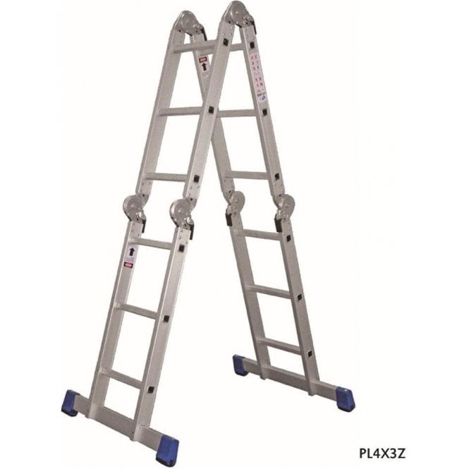 4 x 3 Steps Multi Purpose Ladder Platform height 920mm / Stepladder height 1750mm / Extended length 3560mm