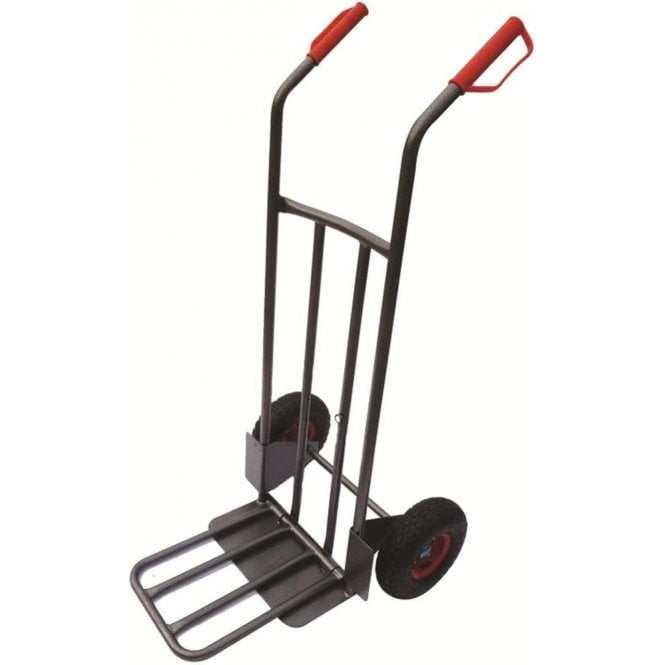 Heavy Duty Steel Sack Truck - Magnet Secured Toe Plate 250kg load capacity