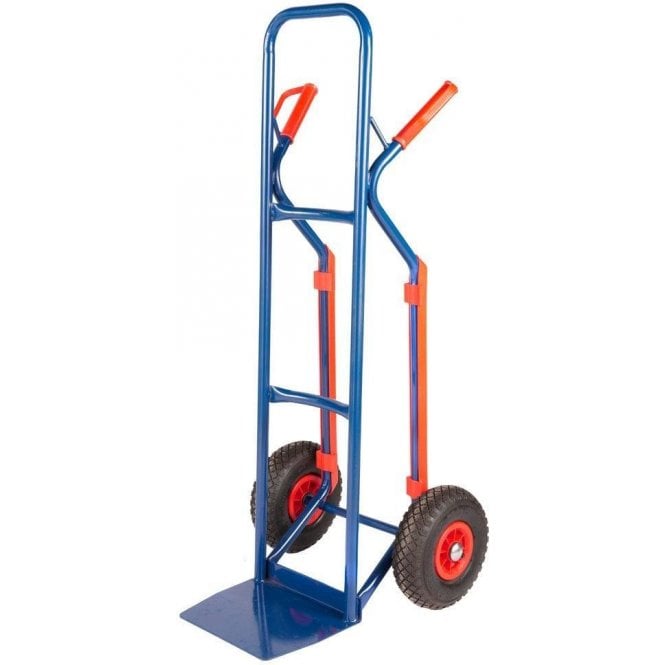 Steel Sack Truck with Plastic Guarded Skids 150kg load capacity