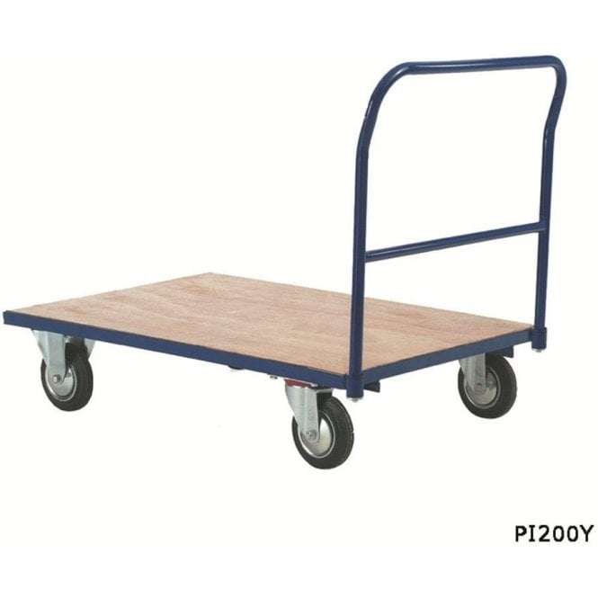 Heavy Duty Platform Truck - Single Bar End W1000 x D700 x H810mm 500kg UDL