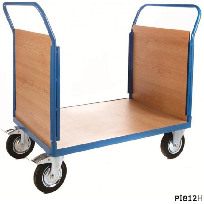 Platform Truck with 2 Veneer Ends W1000 x D700 x H1050mm 500kg UDL
